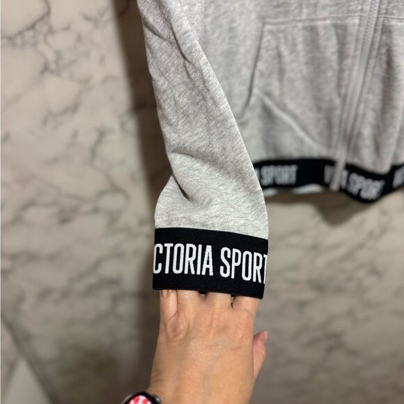 NEW Victoria Secret Sport Gray Utility Jacket for Women Size L - Picture 3 of 11